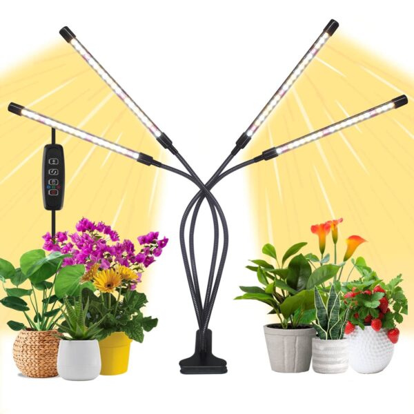 4 Head Clip On Red White Grow Light